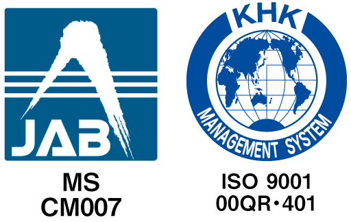 JAB MS CM007 KHK MANAGEMENT SYSTEM ISO 9001 00QR・401